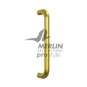 Prostyle D-Pull Handle Bolt Through 19mm Diameter 225mm - Satin Brass