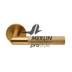 knurled door handle brass