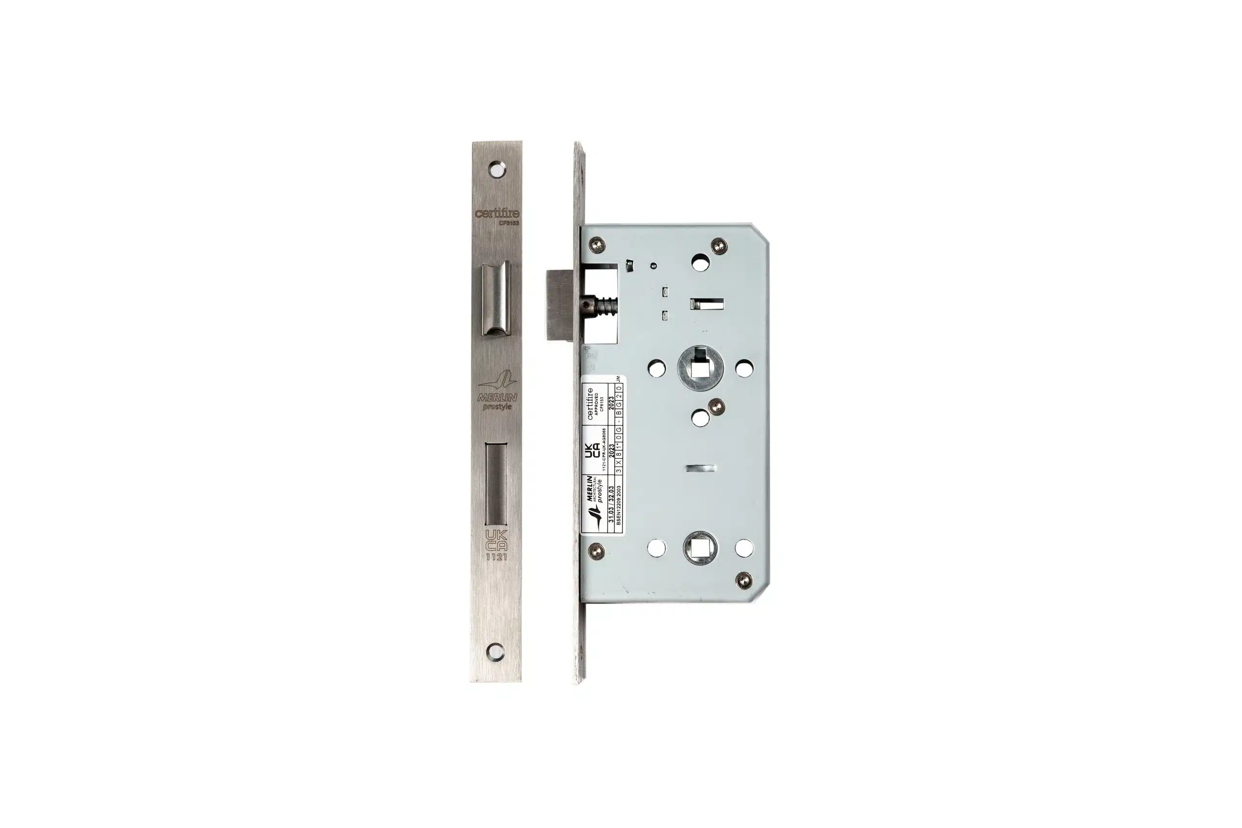 Prostyle DIN Bathroom Sashlock - Satin Stainless Steel
