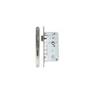 Prostyle DIN Bathroom Sashlock - Satin Stainless Steel Radius