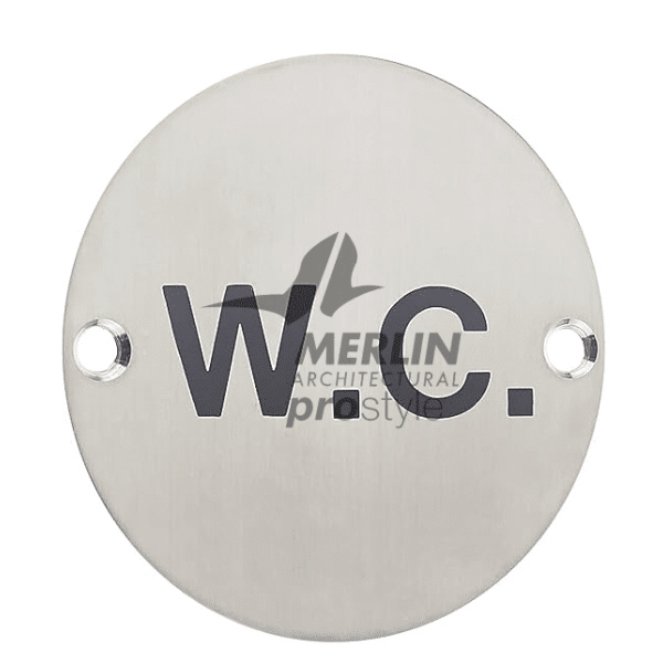 Fdkls Signage Prostyle Fire Door Sign 76mm Disc Screw Fix SS - FDKS - Merlin ...